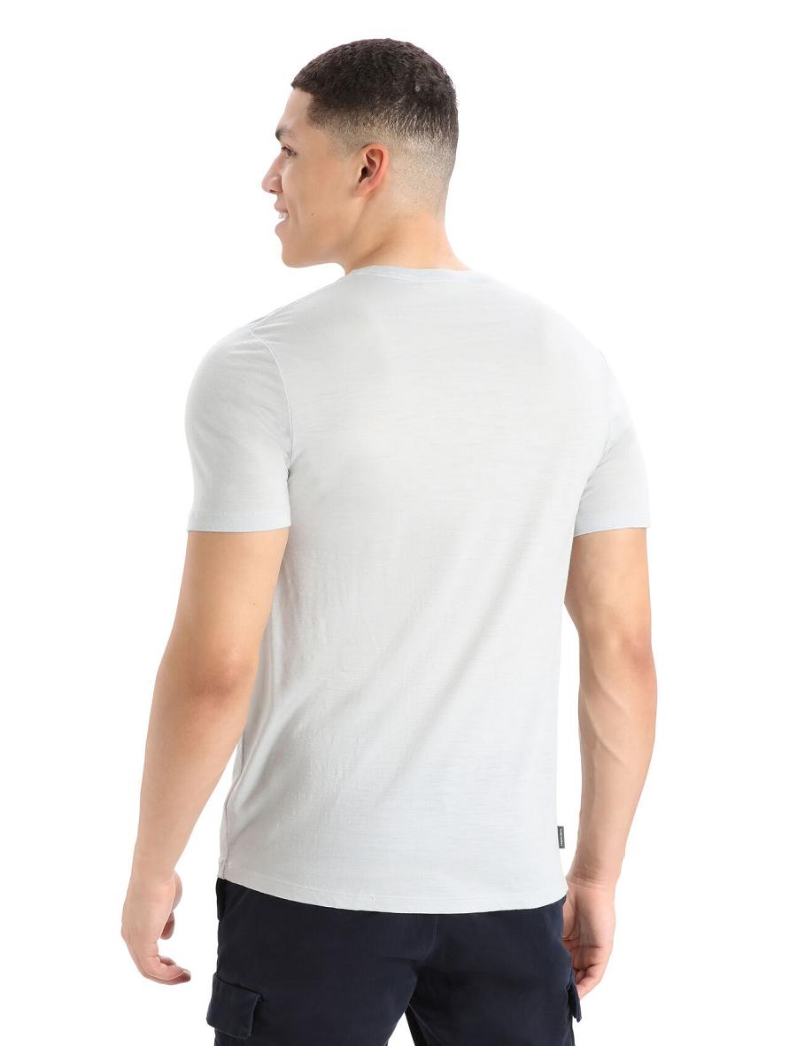 Ether Icebreaker Merino Tech Lite II Short Sleeve Alps 3D Men's T Shirts | AU 1174SGLO